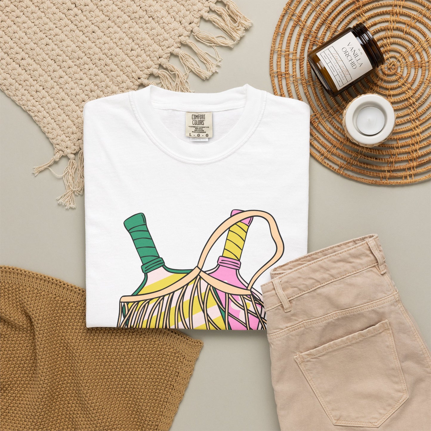 Dink Responsibly Pickleball T-Shirt — Vintage Net Bag Graphic